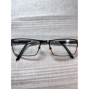 Helium 4276 Black Rectangle Eyeglasses Frames Only 56-17-145 Smblk Rectangular